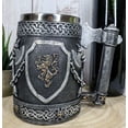thumbnail image 1 of Large Medieval Coat Of Arms English Lion Heraldry Shields And Crossed Axes Mug, 1 of 6