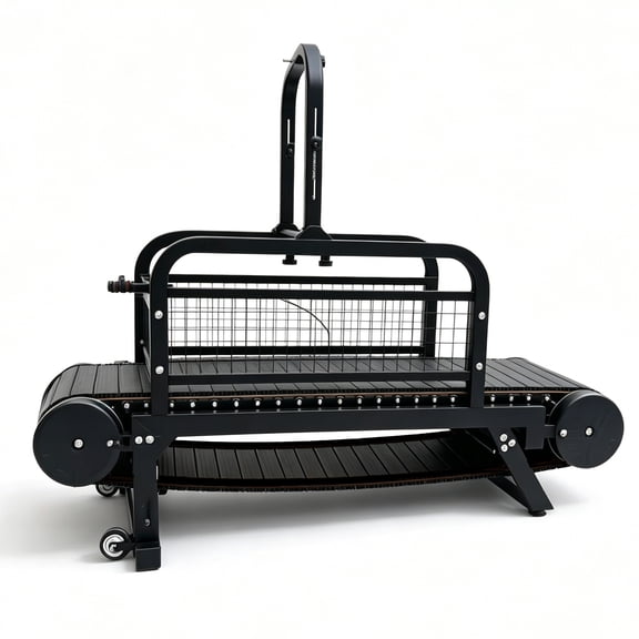 Large/Medium Dog Treadmill, 16''W Safe Running Slatmill, Safety Guard, 3-Level Incline, 550 lb Capacity for High-Energy Dogs Indoor Exercise