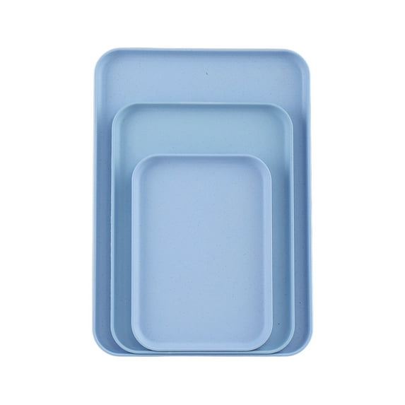 Large, Medium, and Small Rectangular Tray Sets for Serving and Entertaining – Elegant Household Platters for Tea, Snacks, and Dinner – Stylish, Durable, Easy-to-Clean Kitchenware