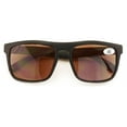thumbnail image 1 of Large Men Matte Keyhole Reading Sunglasses - Outdoor UV400 Protection Tinted Reader ZT111 +2.25, 1 of 4