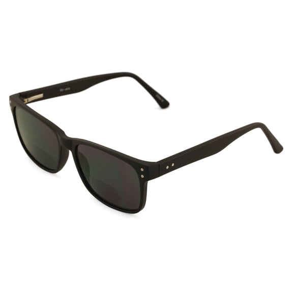 Large Men Premium Rectangular BIFOCAL Reading Glasses Optical Frame Reader Spring Hinge Sunglasses UV400 +1.75