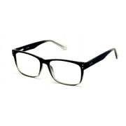 Large Men Premium Rectangular Reading Glasses Optical Frame Reader Spring Hinge +1.25
