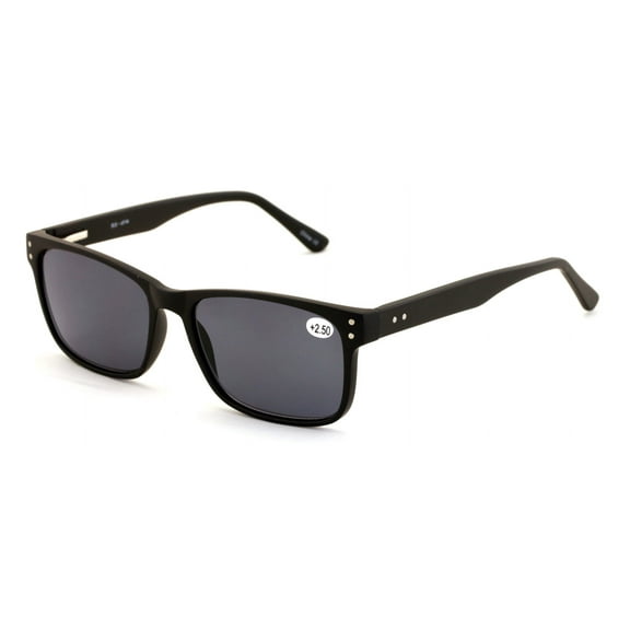 Large Men Premium Rectangular Tinted Reading Glasses Optical Frame Reader Spring Hinge Sunglasses UV400 +1.25