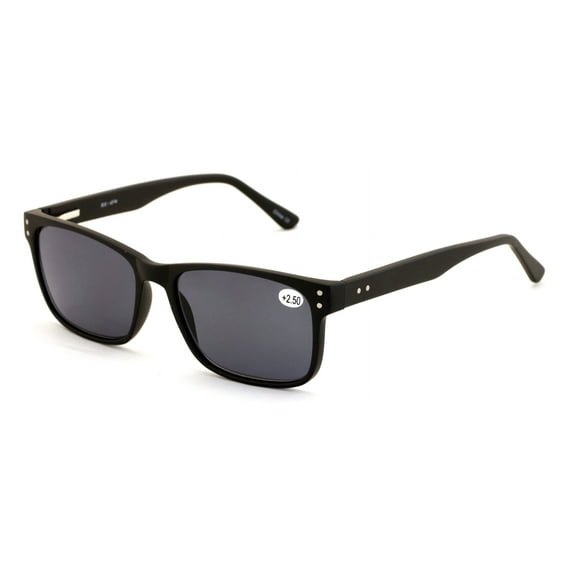 Large Men Premium Rectangular Tinted Reading Glasses Optical Frame Reader Spring Hinge Sunglasses UV400 +2.00