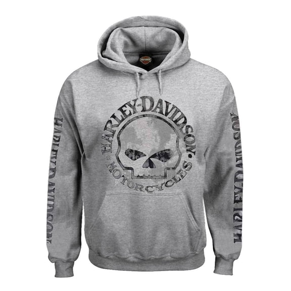 Large Men's Hooded Sweatshirt, Willie G Skull Hoodie (L) 30296654