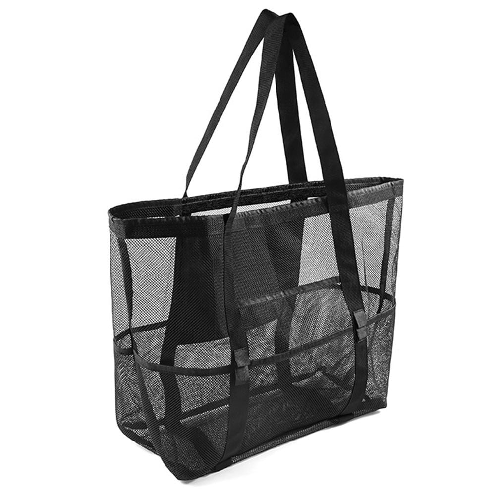 Large Mesh Beach Bag Handbag Shoulder Bag for Camping Swimming Gym