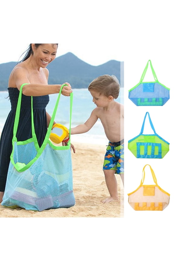 Large Mesh Beach Tote Bag Heavy Duty Sand Proof Quick Dry for Towels Drinks Snacks Pool Beach Vacation by PALIFEUR