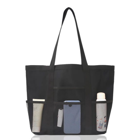 Large Mesh Beach Tote Bag, Personalized Pink Beach Bag,aLarge Tote Bag for Family