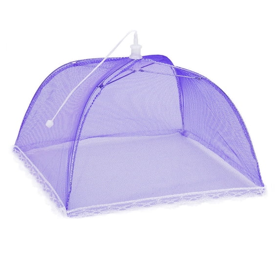 Large Mesh Food Cover Tent Dome Net Umbrella Picnic BBQ Protector Washable Foldable Easy Open Keeps Bugs Away Circulation Clear View for Outdoor Garden Party