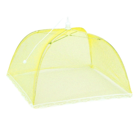 Large Mesh Food Cover Tent - Picnic BBQ Umbrella Protector with Fine Netting, Keeps Bugs Away, Breathable & Washable, Easy Open Design, 1 Pack