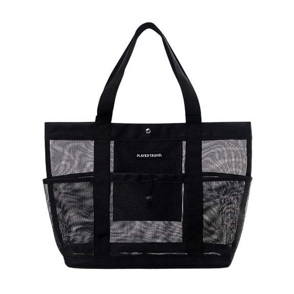 Large Mesh Shower Caddy Portable Quick Dry Dual Hanging Shower Tote Bags Toiletry Organizer for Travel, Beach