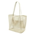 thumbnail image 1 of Large Mesh Tote Bag for Everyday Use Lightweight Breathable Open Weave Design with Dual Shoulder Straps for Women Men, 1 of 6