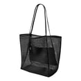 thumbnail image 1 of Large Mesh Tote Bag for Everyday Use Lightweight Breathable Open Weave Design with Dual Shoulder Straps for Women Men, 1 of 7