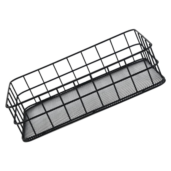 Large Meshes Desktop Snacks Basket Organizers With Sturdy Metal Base Storage Bin For Kitchen Office Home Storage