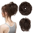 thumbnail image 1 of Large Messy Bun Hair Piece, Wavy Curly Scrunchie Synthetic Chignon Ponytail Hair Extensions, Thick Updo Hairpieces for Women, Fake Hair Bun Scrunchies for Daily Wear, 1 of 6