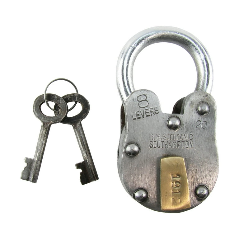 Large Antique Style RMS Titanic Model Padlock Large Antique Style RMS Titanic Model Padlock
