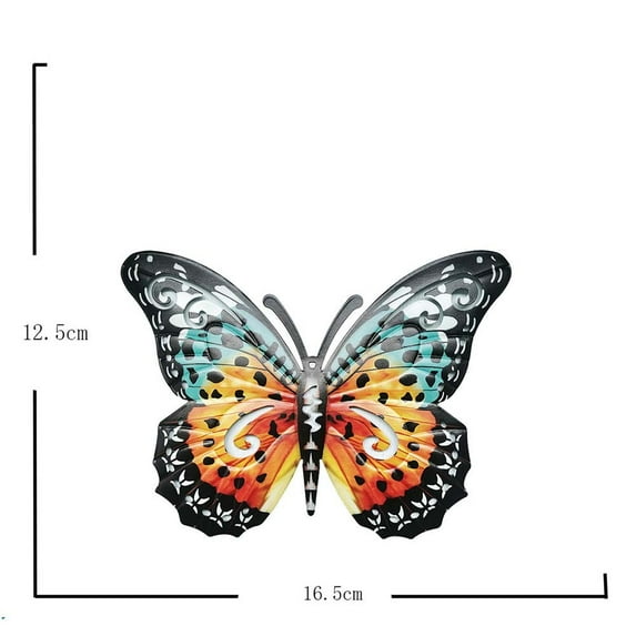 Large Metal Butterfly Blue And Color Outdoor Garden Home Decor Wall Art