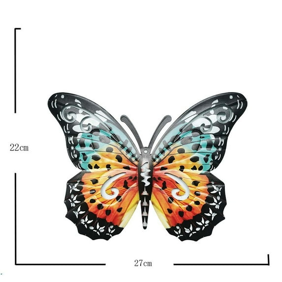 Large Metal Butterfly Blue And Color Outdoor Garden Home Decor Wall Art