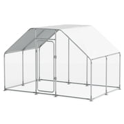 Large Metal Chicken Coop for 16 Chickens Walk-in Poultry Cage Hen Run House Rabbits Habitat Cage Spire Shaped Coop with Anti-Ultraviolet and Waterproof Cover for Outdoor Backyard Farm Use