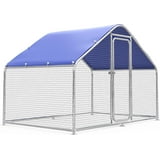 Large Metal Chicken Coop with Hexagonal Chicken Wire, Chicken Coop Run