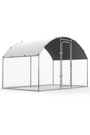 Large Metal Chicken Coop Upgrade: Tri-Supporting Wire Mesh Run with High Quality & UV-Blocking Cover - Perfect for Chickens, Ducks, and Rabbits - Outdoor Sturdy Design for Farm or Backyard Us