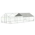 Large Metal Chicken Coop, Walkin Chicken Run,Galvanized Wire Poultry