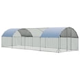 thumbnail image 1 of Large Metal Chicken Coop with Cover, Chicken Run Pen for Yard with Cover Outdoor Chicken Cage Enclosure Crate Outside, 1 of 8