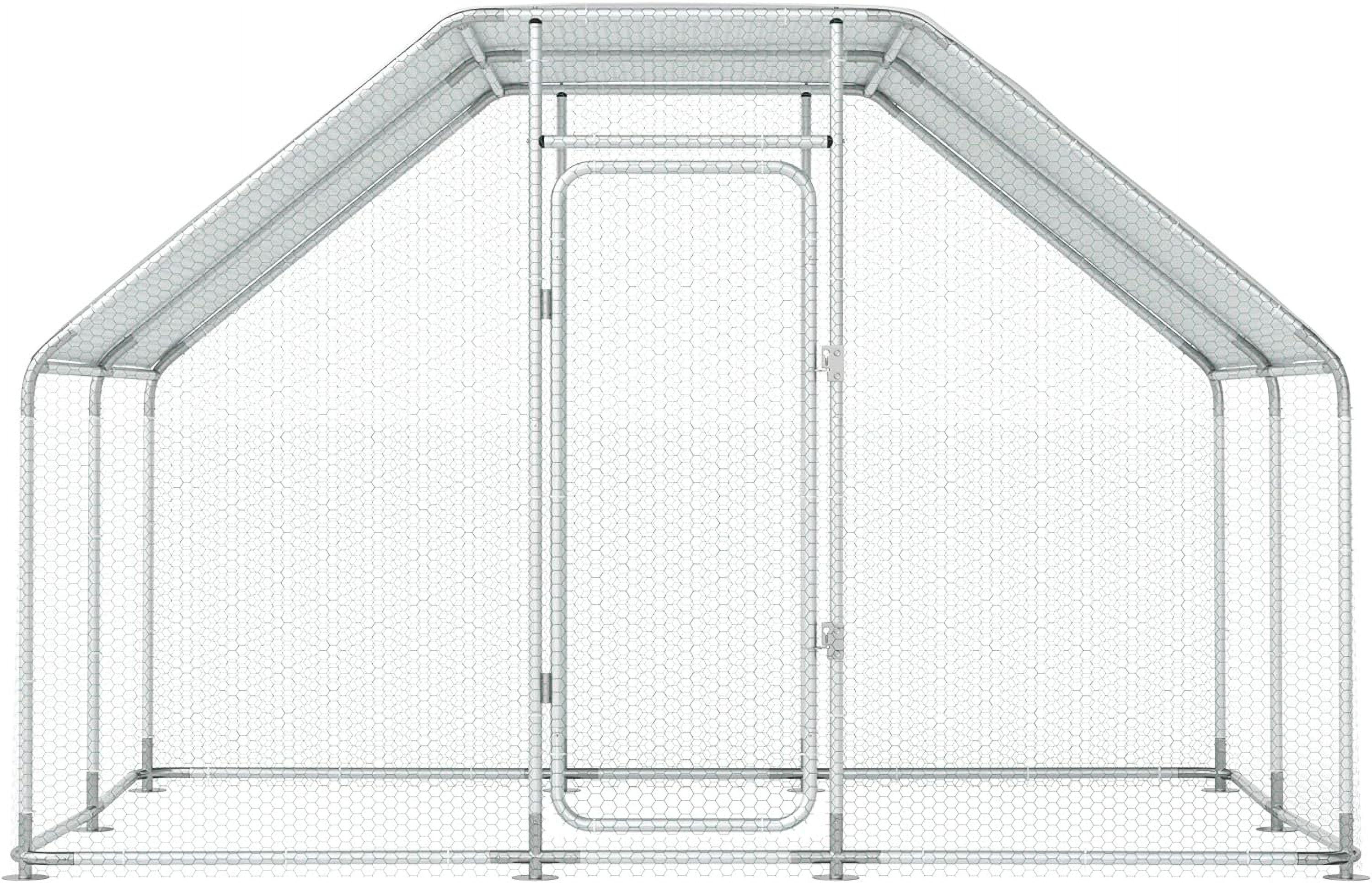 Large Metal Chicken Coops for 20 Chickens Runs for Yard with Waterproof