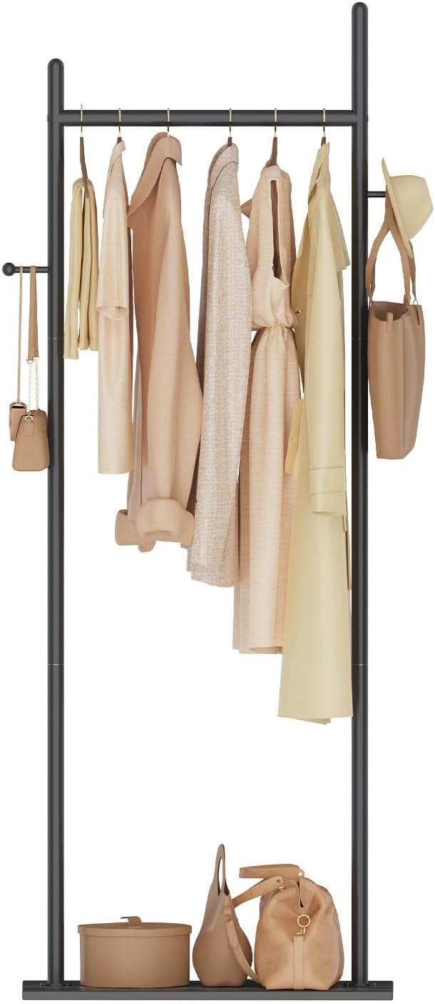 Rock Coat Racks Large Metal Coat Rack Freestanding, Modern Coat Hanger Stand with 2 ...