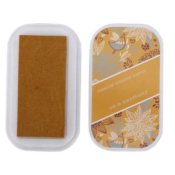 Large Metal Color DIY Ink Pad Craft Ink Pad Stamps Permanent For Rubber Stamps Paper Scrapbooking