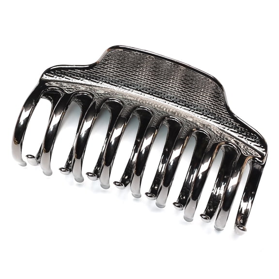 QinGoo Large Metal Hair Claw Clip for Women Non-Slip Thick Long Hair Accessory 1 Count, 3.5 Inch, Black