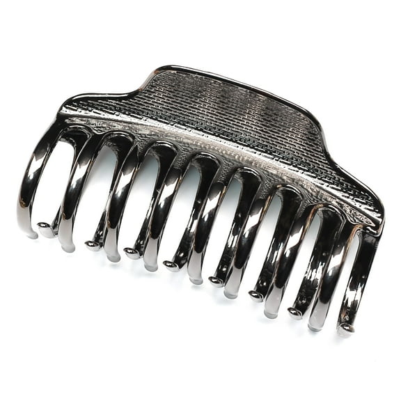 QinGoo Large Metal Hair Claw Clip for Women Non-Slip Thick Long Hair Accessory 1 Count, 3.5 Inch, Black