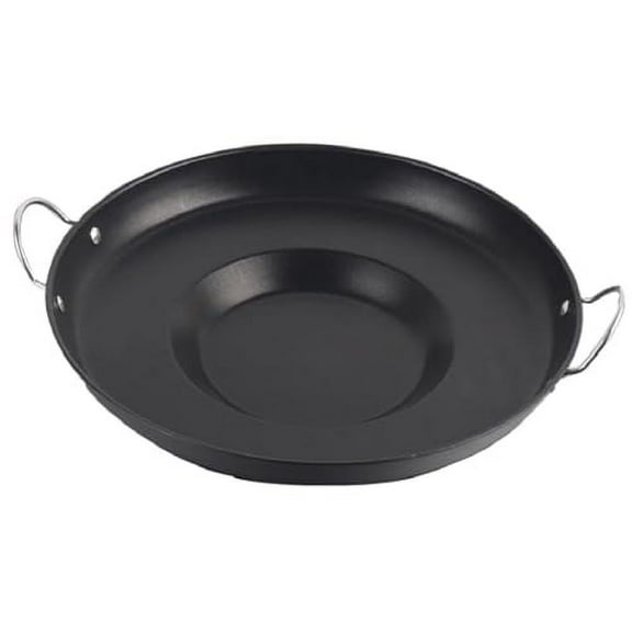 Large Mexican Style Wok Comal Cazo Griddle Fryer Chicharron Deep Fry Pan Stainless Steel For Carnitas Panza Abajo 16" Paella Non Stick Coating Belly Down