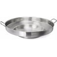 thumbnail image 1 of ROY Large Mexican Style Wok Comal Cazo Griddle Fryer Chicharron Deep Fry Pan Stainless Steel For Carnitas Panza Abajo 16In Paella, 1 of 3