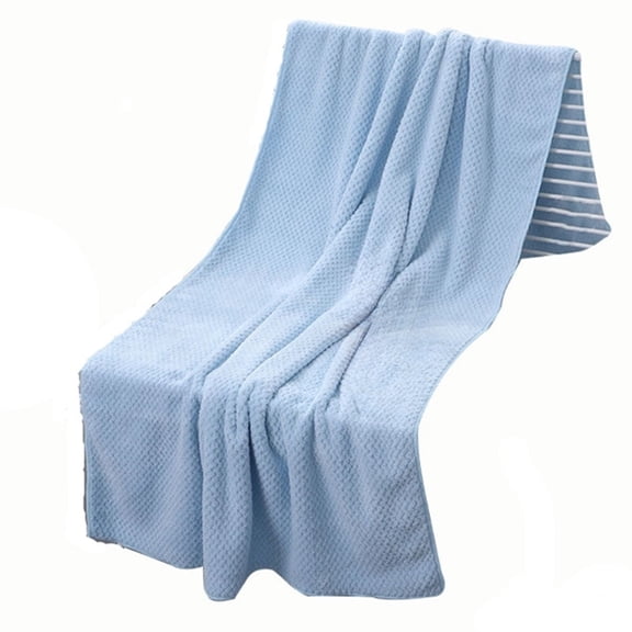 Large Microfiber Bath Towel - Thick, Soft, Highly Absorbent, Quick - Drying for Home and Travel Use - x,Dark Gray