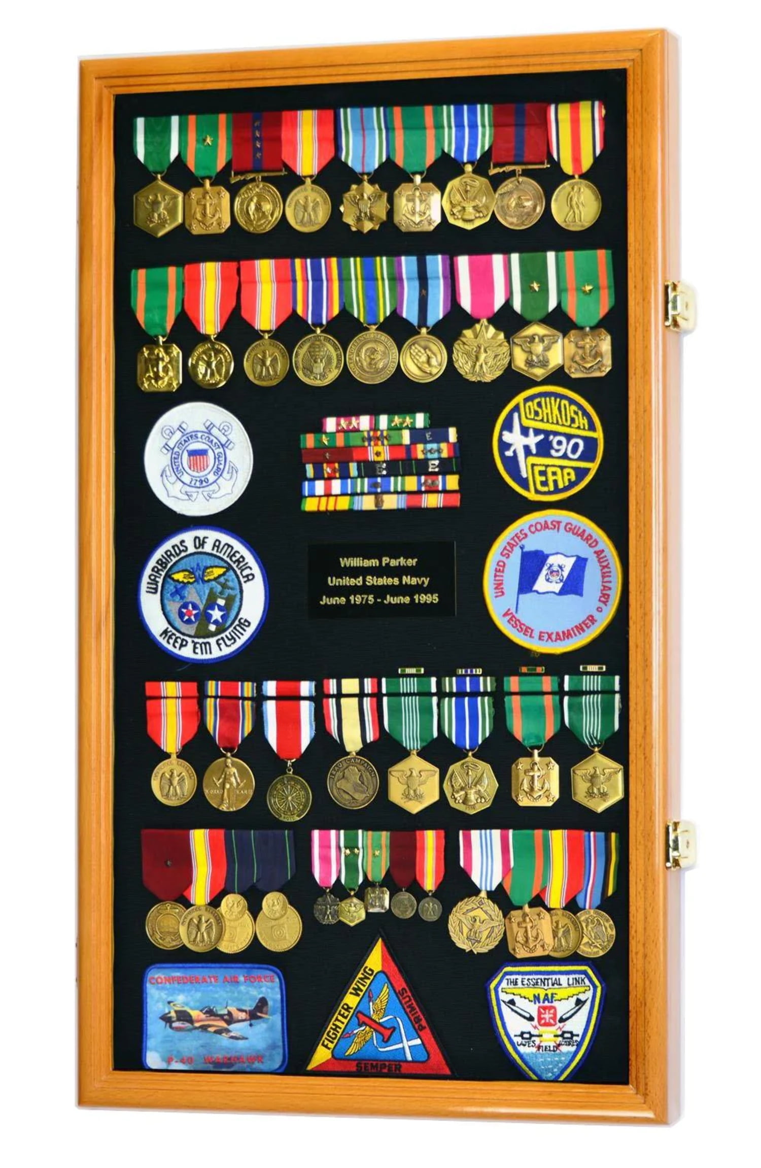 Large 19X 14 Pin Display Case Medal Shadow Box with 98% UV Protection for  Military Medals, Beach Tags, Jewelry Pins, Pin Gift, Insignia Ribbons, Pin