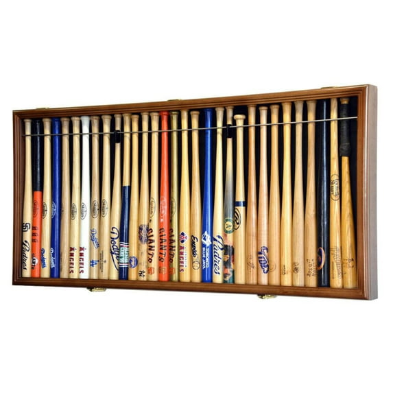 Large Mini 18" Bat Baseball Display Case Cabinet