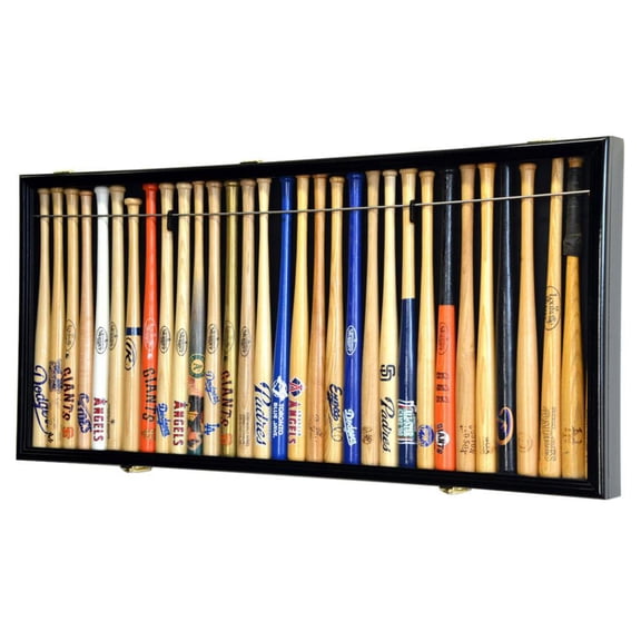 Large Mini 18" Bat Baseball Display Case Cabinet