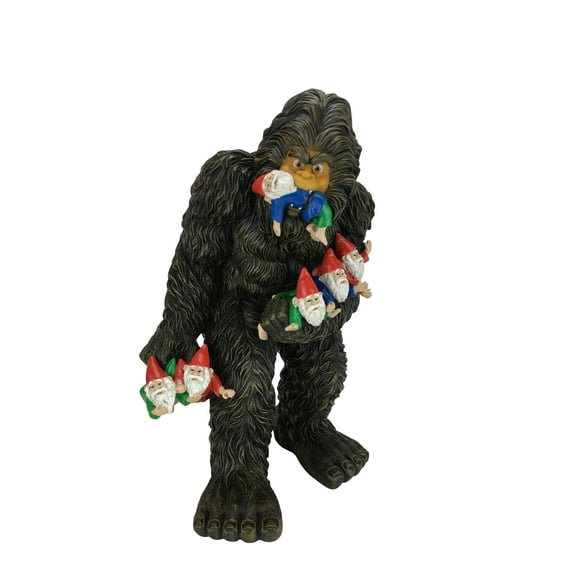 Large Miniature Bigfoot and Gnomes for the Fairy Garden. A Large Garden Gnome Figurine (13 inch High) and a Fairy Garden Accessory by GlitZGlam