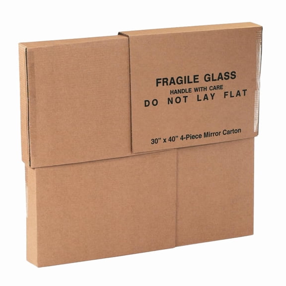 Large Mirror Box 30L x 3.5W 40H (1-Pack), Cardboard Boxes Perfect for Moving, Storing, Packing & Shipping, Ideal TV's, Picture Frames, Mirrors Art