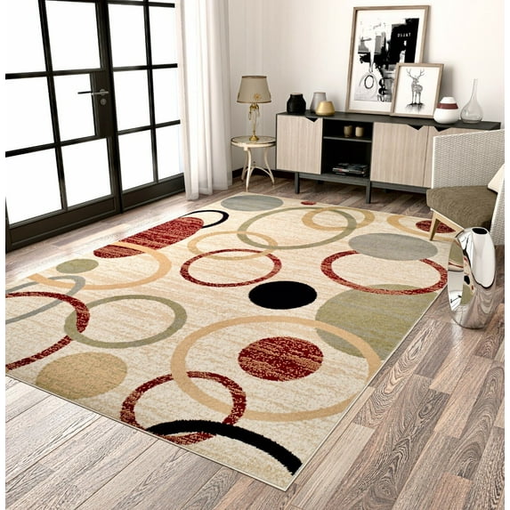 Large Modern Area Rugs 8x10 Carpet Flooring Rug Floor Cream 5x8 Rugs 5x7