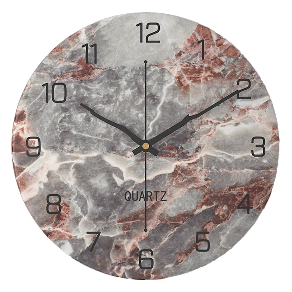 Large Modern Clocks White Marble Wall Clock Living Room Decor Silent