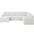 thumbnail image 1 of Large Modular Sectional For Apartment - Corduroy Upholstered Deep Seating And Sleeper Left Comfy Couch Seat, 1 of 5