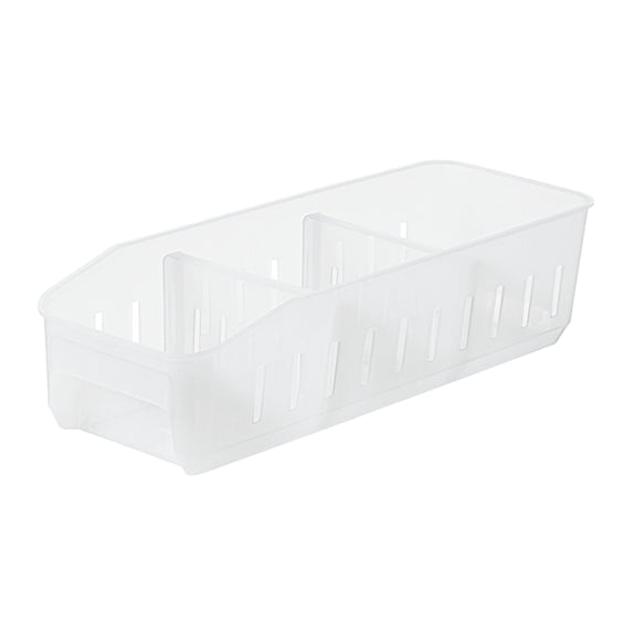 Large Modular, Stackable Plastic Freezer Storage Containers with Dividers and Handles,Plastic Refrigerator and Pantry Large Divided with Handles Modular Stacking Food Storage Box for Freezer