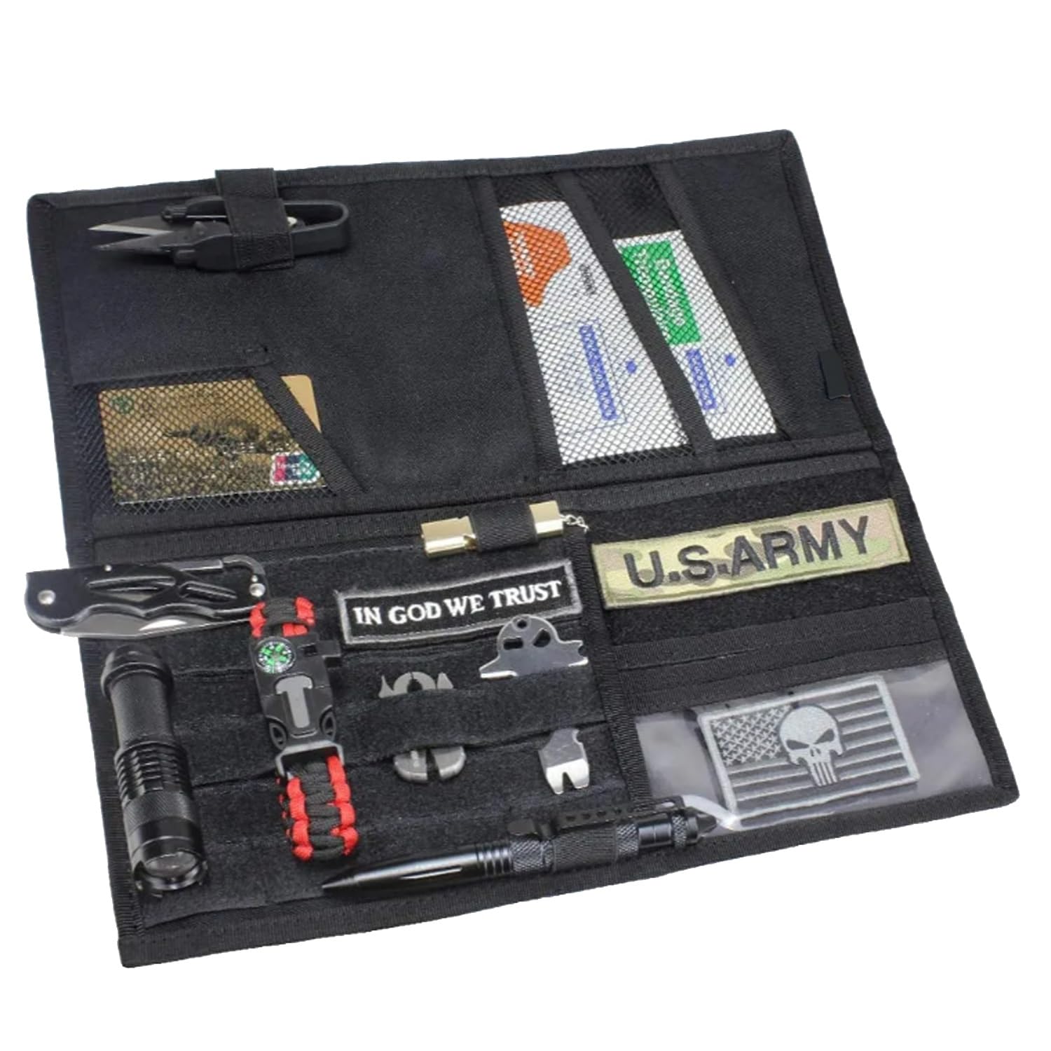 Large Molle Visor Organizer, Car Visor Organizer Tactical Gear for Men