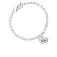 thumbnail image 1 of Large ''Mom'' Heart with Clear Crystal Grandma Infinity Toggle Chain Bracelet, 1 of 1