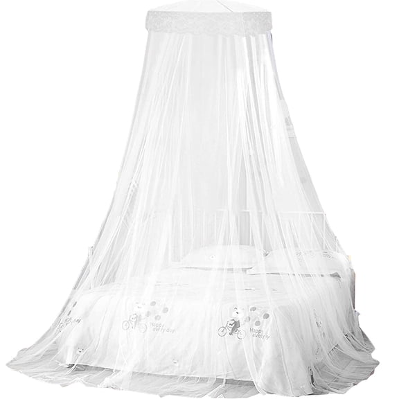 Large Mosquito Net Protects Against Insects And Mosquitoes,Repellent Net, Mosquito Net Children, Including Installation Materials. Single Bed And Double Bed Mosquito Net, Pink - Weiß
