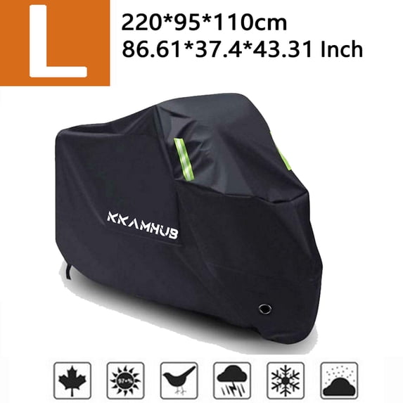 Large Motorcycle Cover Waterproof For Yamaha YZF1000 Classic Waterproof Anti-Theft Motorcycle Cover with Lock Holes and Durable