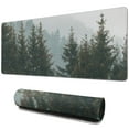 thumbnail image 1 of Large Mouse Mat Designed for Epic Gaming Sessions - Stunning Forest Background Pattern, Extended Non-Slip Rubber Mice Pad with Stitched Edges - 31.5 x 11.8 Inches, 1 of 7