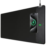 Miroddi Mouse Pad with Wireless Charging, Gaming Mousepad with 10W Wireless Charger, Large Desk Mat with Waterproof Non-Slip Rubber Base